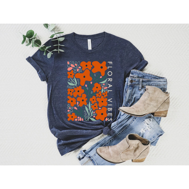 Wildflower Tshirt, Wild Flowers Shirt, Floral Tshirt, Flower Shirt, Gift for Women, Ladies Shirts, Best Friend Gift - 8.jpg