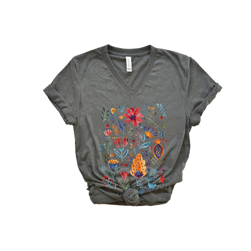 Wildflower Tshirt, Wild Flowers Shirt, Floral Tshirt, Flower Shirt, Gift for Women, Ladies Shirts, Best Friend Gift - 5.jpg