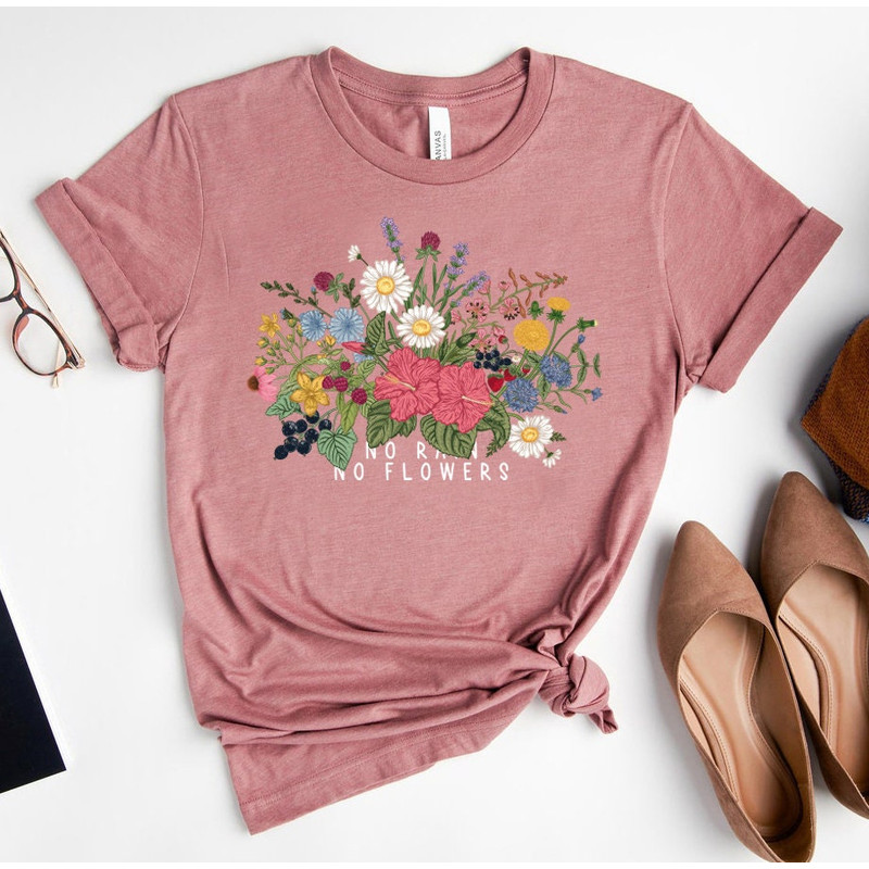 Wildflower Tshirt, Wild Flowers Shirt, Floral Tshirt, Flower Shirt, Gift for Women, Ladies Shirts, Best Friend Gift - 7.jpg
