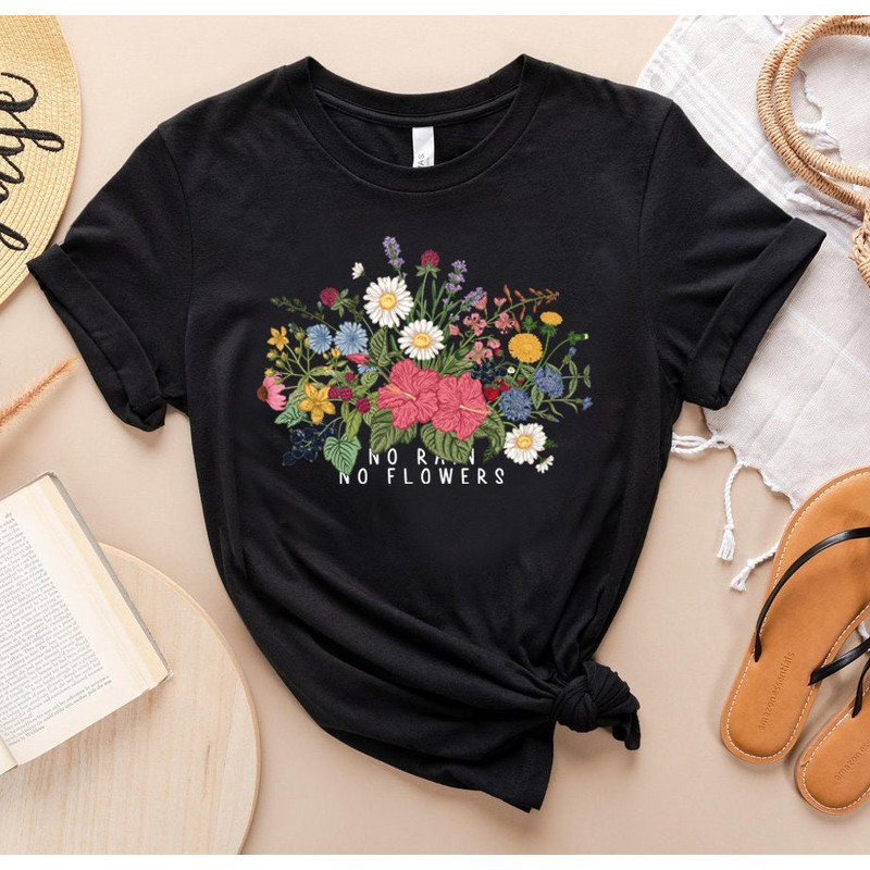 Wildflower Tshirt, Wild Flowers Shirt, Floral Tshirt, Flower Shirt, Gift for Women, Ladies Shirts, Best Friend Gift - 8.jpg