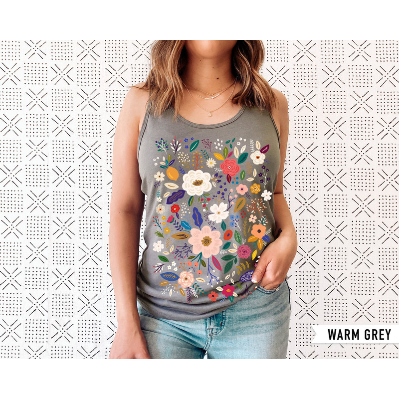 Wildflower Tshirt, Wild Flowers Shirt, Floral Tshirt, Flower Shirt, Gift for Women, Ladies Shirts, Best Friend Gift - 1.jpg