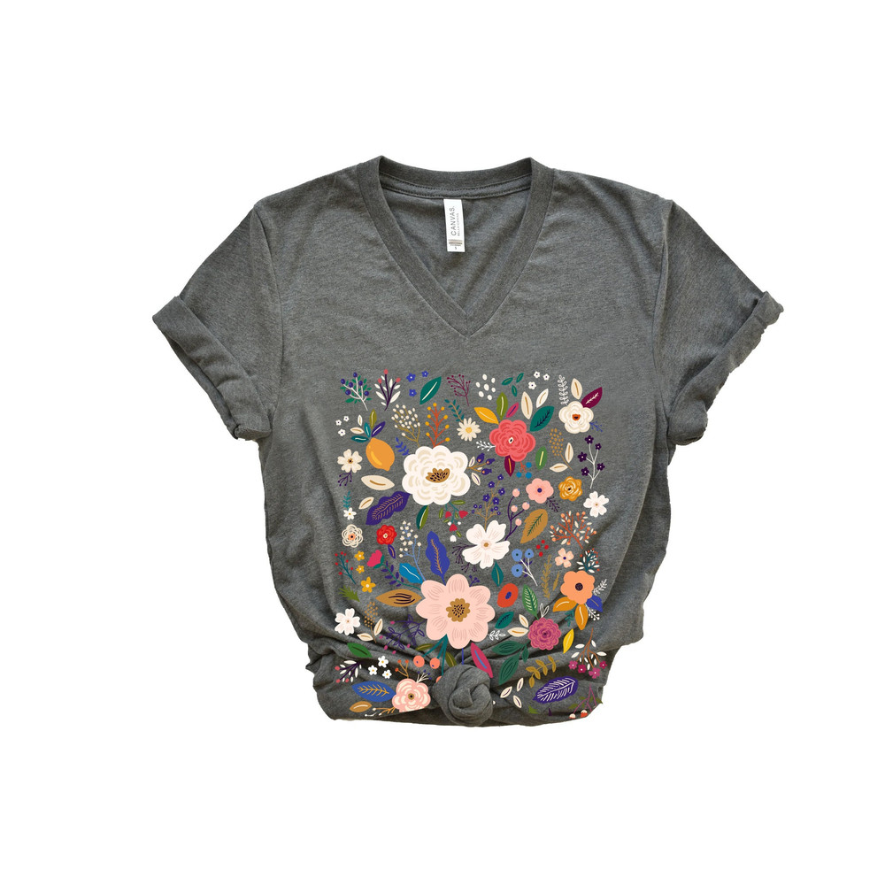 Wildflower Tshirt, Wild Flowers Shirt, Floral Tshirt, Flower Shirt, Gift for Women, Ladies Shirts, Best Friend Gift - 5.jpg
