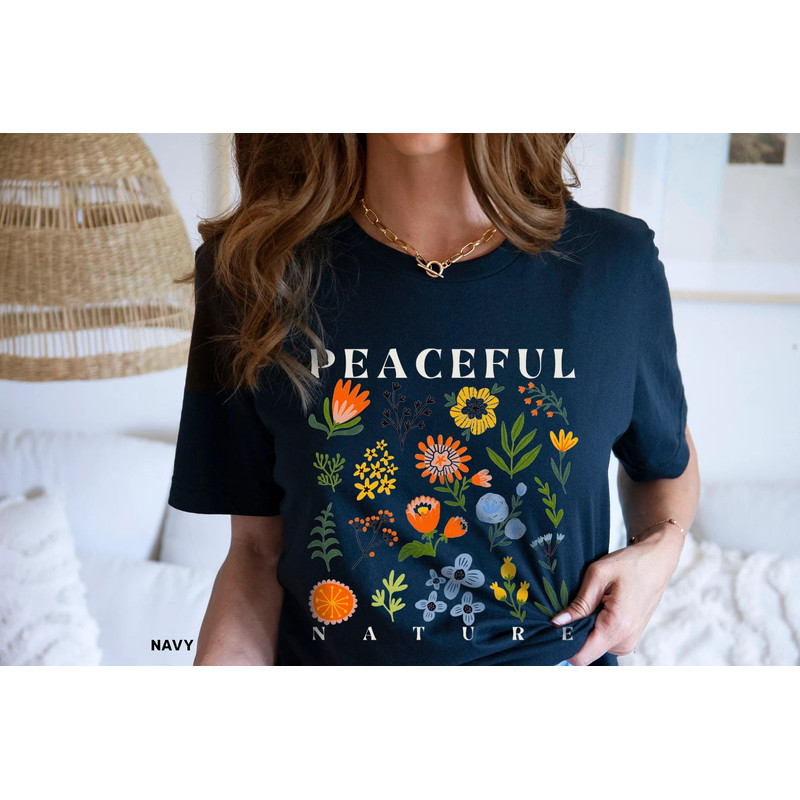 Wildflower Tshirt, Wild Flowers Shirt, Floral Tshirt, Flower Shirt, Gift for Women, Ladies Shirts, Best Friend Gift - 3.jpg