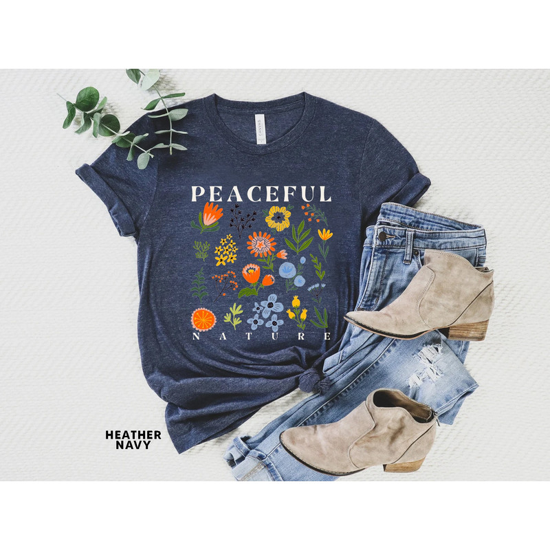 Wildflower Tshirt, Wild Flowers Shirt, Floral Tshirt, Flower Shirt, Gift for Women, Ladies Shirts, Best Friend Gift - 5.jpg