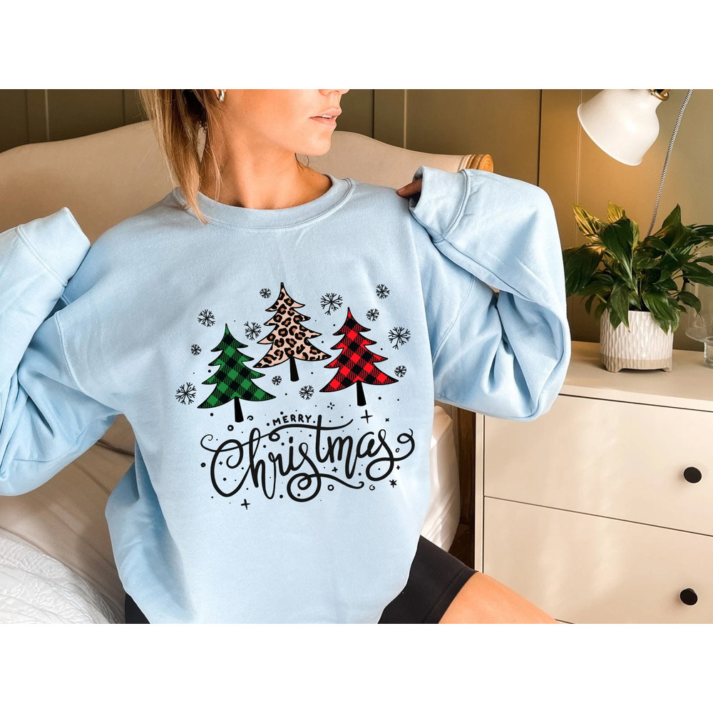 Womens Christmas Sweatshirt, Christmas Sweater, Christmas Crewneck, Christmas Tree Sweatshirt, Holiday Sweaters for Women, Winter Sweatshirt - 8.jpg