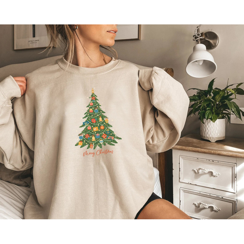 Womens Christmas Sweatshirt, Christmas Sweater, Christmas Crewneck, Christmas Tree Sweatshirt, Holiday Sweaters for Women, Winter Sweatshirt - 3.jpg