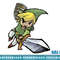 Legend Of Zelda Link Action Pose Sketch Logo png, sublimate, digital download.jpg