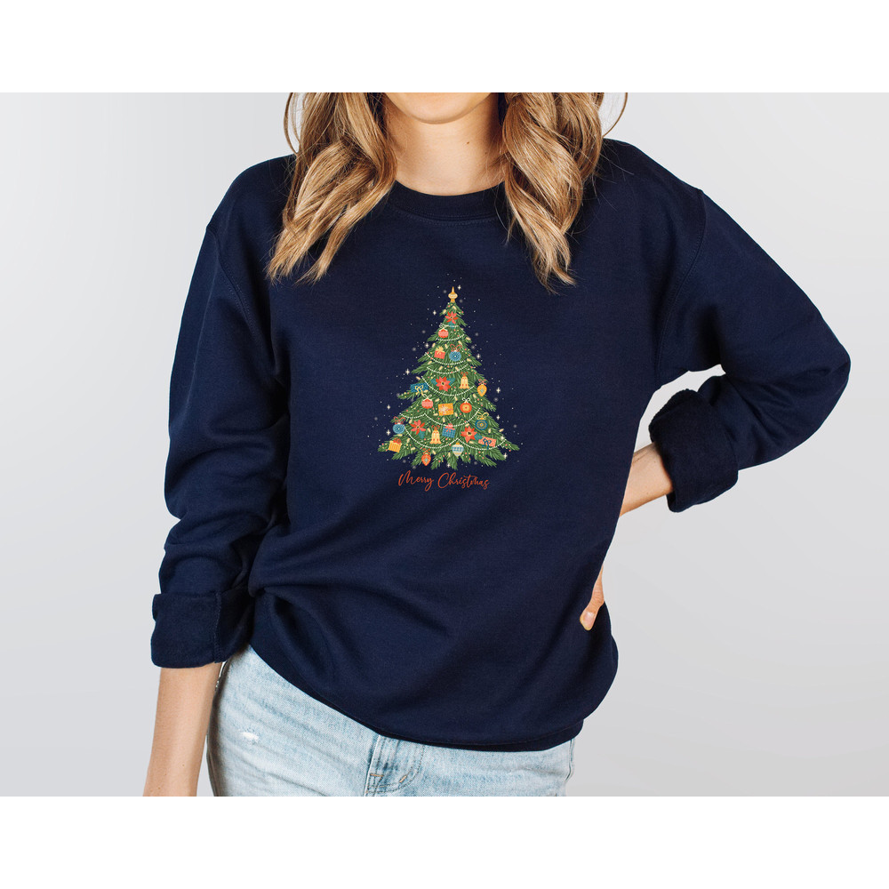 Womens Christmas Sweatshirt, Christmas Sweater, Christmas Crewneck, Christmas Tree Sweatshirt, Holiday Sweaters for Women, Winter Sweatshirt - 8.jpg