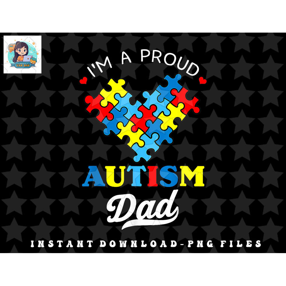 Im A Proud Autism Dad Autism Awareness Father Autistic Son png, sublimation, digital download.jpg
