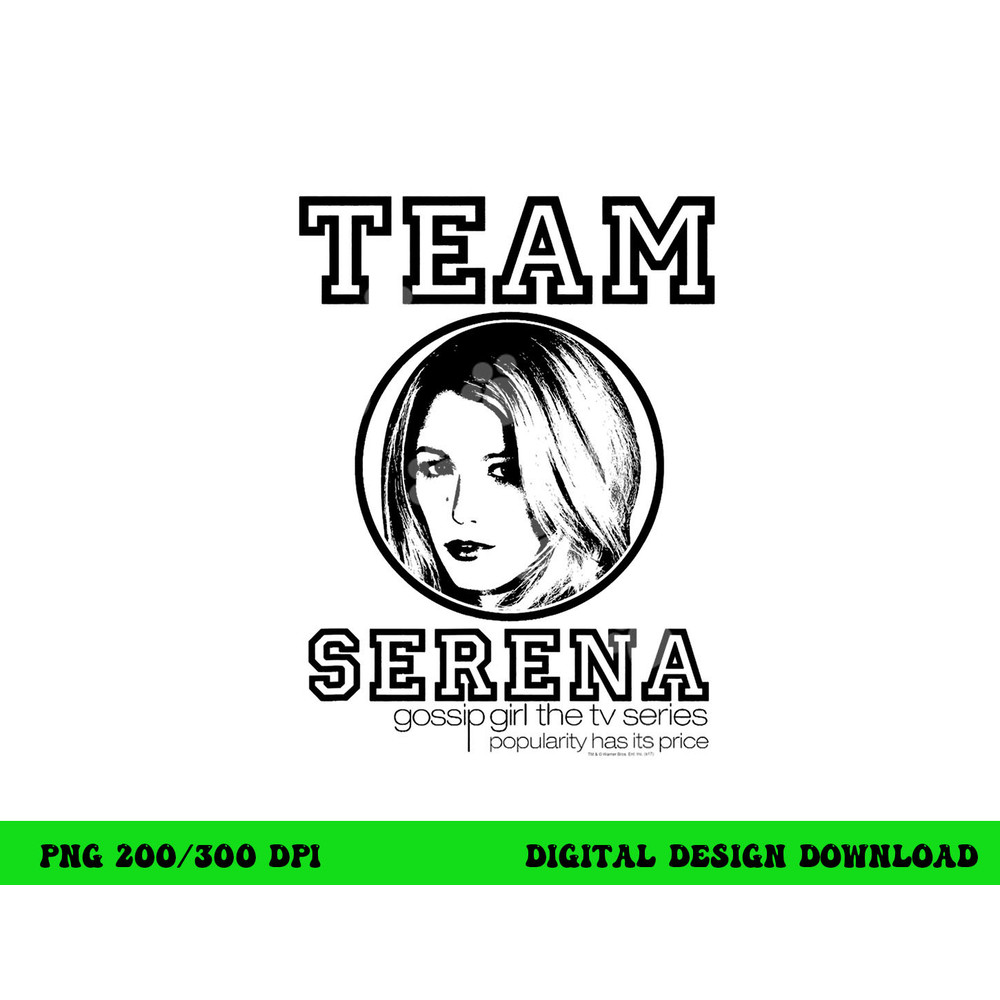 Gossip Girl Team Serena  png, sublimation .jpg
