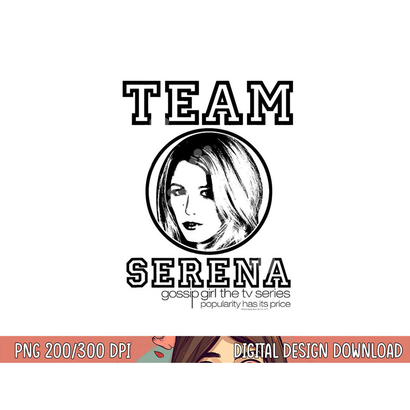 Gossip Girl Team Serena  png, sublimation .jpg
