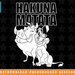 disney lion king simba timon pumbaa hakuna matata t-shirt png, sublimation, digital download