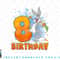 Looney Tunes Bugs Bunny 8th Birthday png, sublimation, digital download.jpg