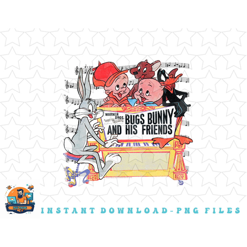 Looney Tunes Bugs Bunny and Friends png, sublimation, digital download.jpg