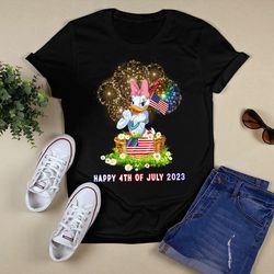 happy 4th of july 2023 independence day daisy duck t - shirt, shirt for men women, graphic design, unisex shirt