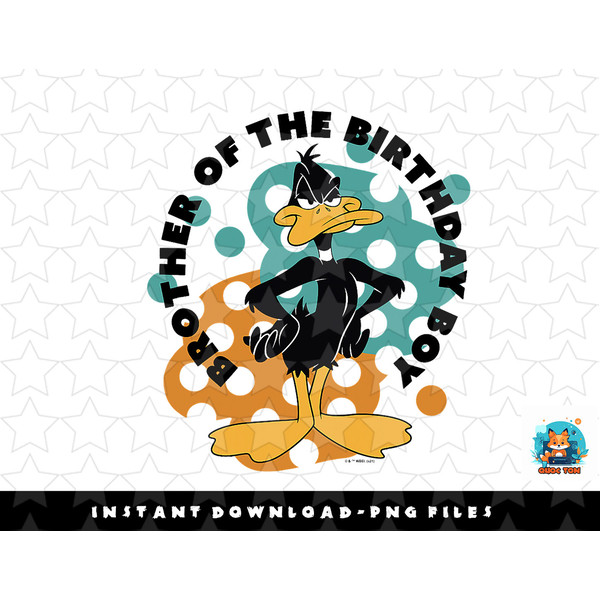 Looney Tunes Daffy Duck Brother Of The Birthday Boy png, sub - Inspire ...
