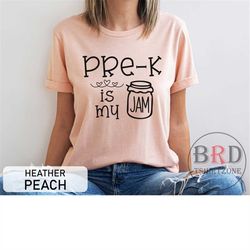 pre k teacher shirt, christmas gift for teacher, preschool teacher shirt, pre k is my jam, cute shirt for teacher, teach