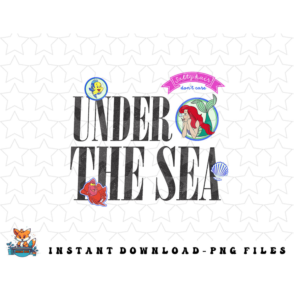 Disney The Little Mermaid Ariel Under The Sea png, sublimation, digital download.jpg