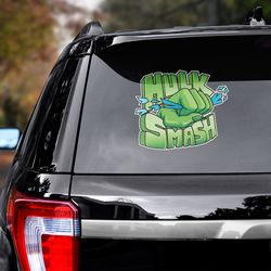 hulk sticker, hulk decal for car, movie decal, movie sticker, superhero decal, superhero sticker, movie car decal