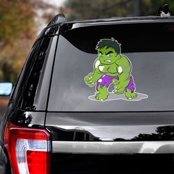 hulk sticker, hulk decal for car, movie car decal, movie sticker, superhero decal, superhero sticker, movie decal