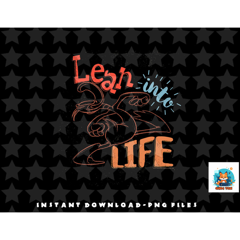 Looney Tunes Daffy Duck Lean Into Life png, sublimation, digital download.jpg