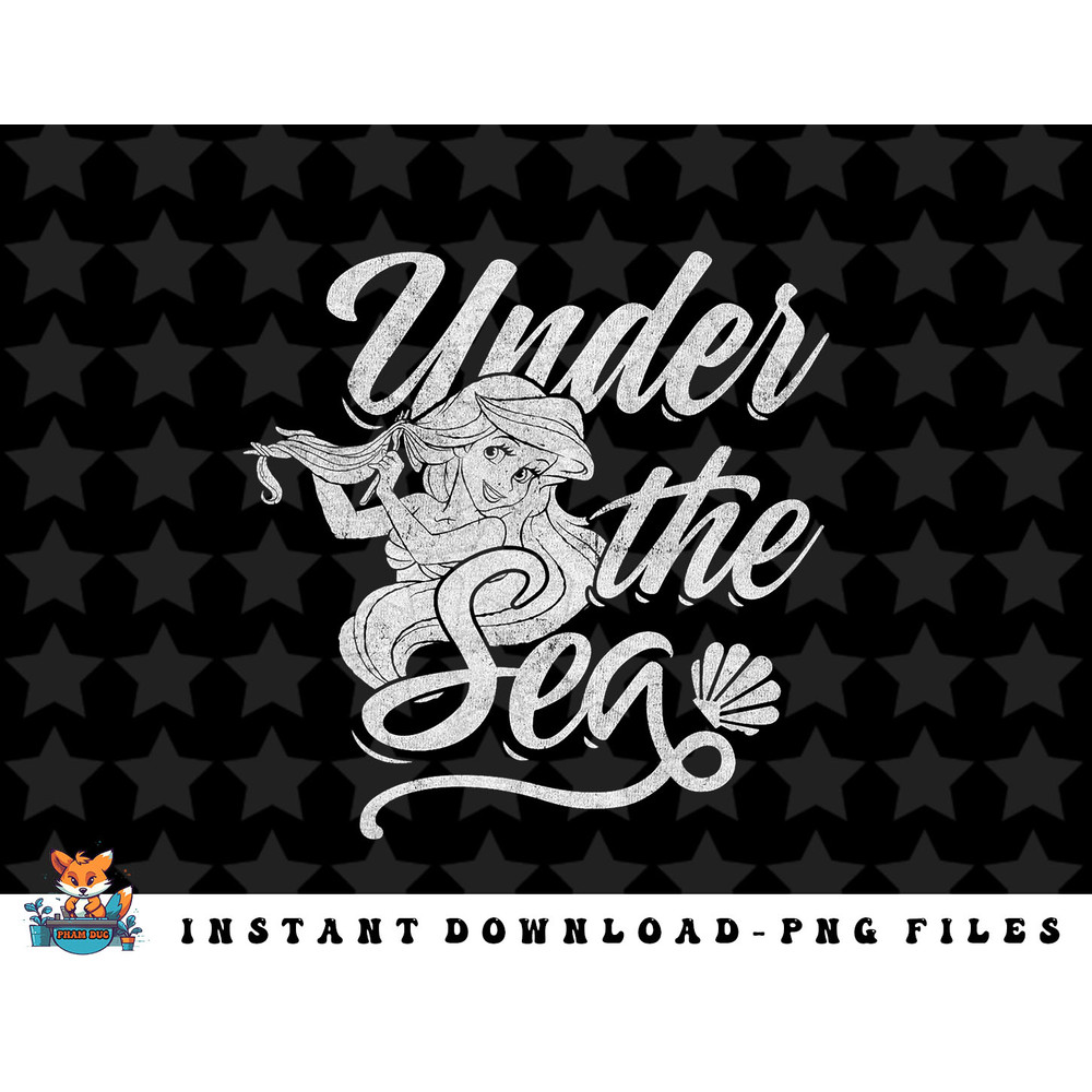 Disney The Little Mermaid Ariel Under The Sea Script png, sublimation, digital download.jpg