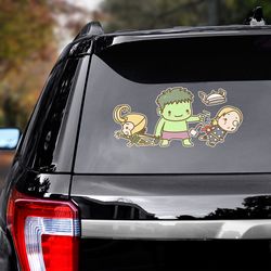 movie car decal, hulk decal for car, movie decal, movie sticker, superhero decal, superhero sticker, hulk sticker