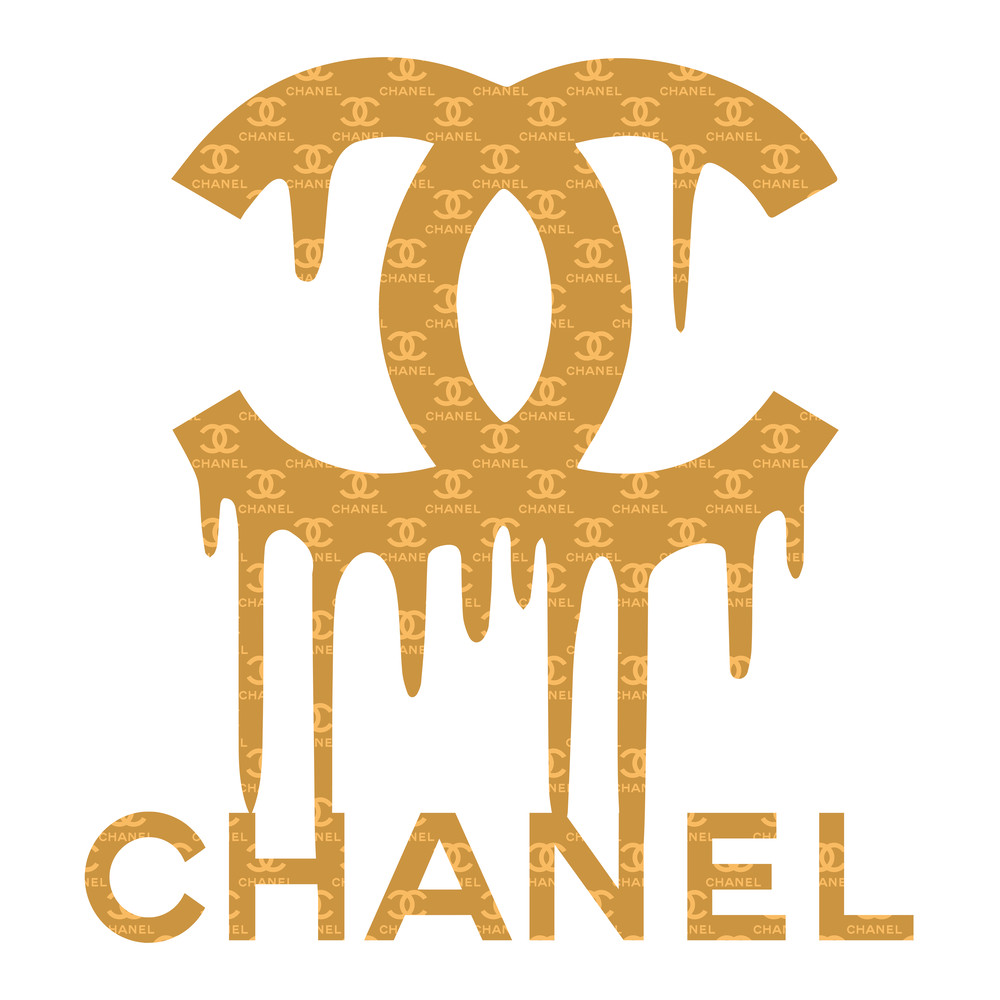 Chanel gold patern PNG.png