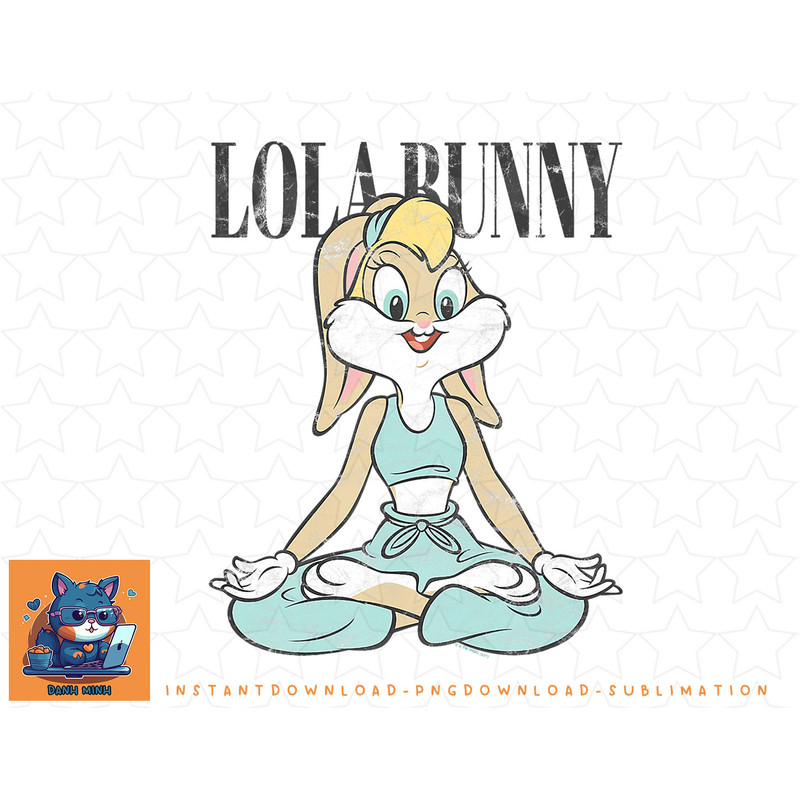 Looney Tunes Lola Bunny Yoga Pose png, sublimation, digital download.jpg