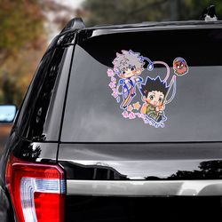 hunter x hunter sticker, hunter x hunter decal for car, anime decal, anime sticker, manga decal, anime car decal