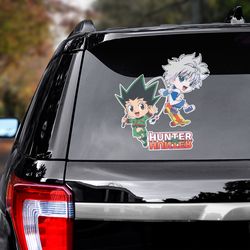 hunter x hunter decal for car, hunter x hunter sticker, anime car decal, anime decal, anime sticker, manga decal