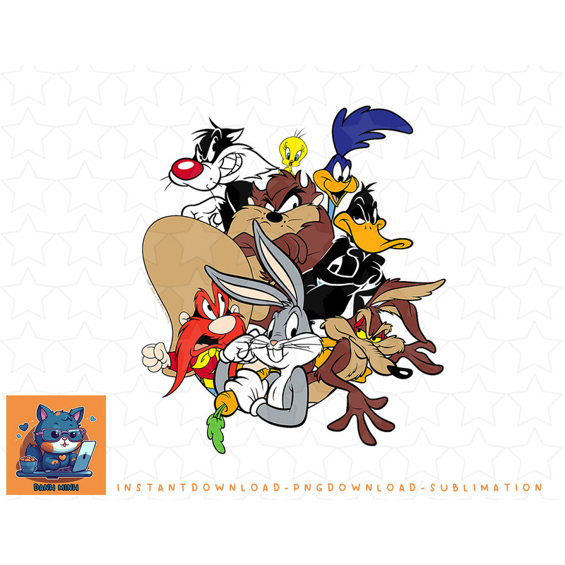 Looney Tunes Main Group of Characters png, sublimation, digital download.jpg