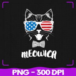 4th of july meowica png, kitty cat png, 4th of july png, sublimation, png files, sublimation png, png, digital download