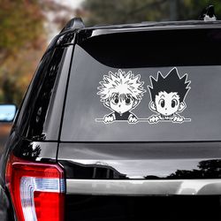 hunter x hunter decal for car, anime car decal, anime decal, anime sticker, manga decal, hunter x hunter sticker