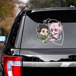 hunter x hunter decal for car, hunter x hunter sticker, anime decal, anime sticker, manga decal, anime car decal