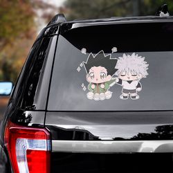 hunter x hunter decal for car, hunter x hunter sticker, anime car decal, anime sticker, manga decal, anime decal