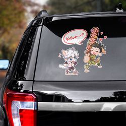 anime car decal, hunter x hunter sticker, anime decal, anime sticker, manga decal, hunter x hunter decal for car