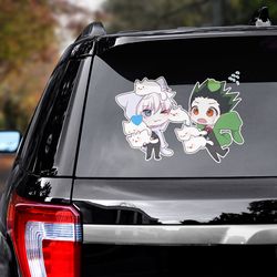 anime car decal, hunter x hunter sticker, hunter x hunter decal for car, anime sticker, manga decal, anime decal