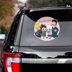 anime car decal, hunter x hunter sticker, hunter x hunter decal for car, anime decal, manga decal, anime sticker