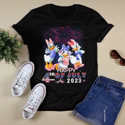 daisy duck red blue fireworks happy 4th of july 2023 independent t - shirt, shirt for men women, graphic design