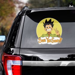 hunter x hunter sticker, hunter x hunter decal for car, gon freecss decal, anime decal, anime sticker, manga decal