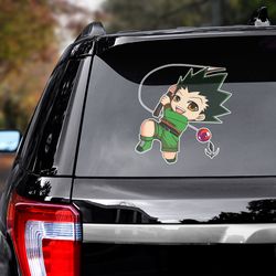 hunter x hunter sticker, gon freecss decal, anime decal, anime sticker, manga decal, hunter x hunter decal for car