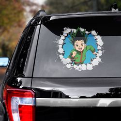 hunter x hunter sticker, hunter x hunter decal for car, gon freecss decal, anime decal, manga decal, anime sticker