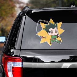hunter x hunter decal for car, hunter x hunter sticker, gon freecss decal, anime decal, anime sticker, manga decal