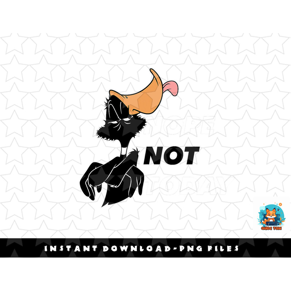 Looney Tunes Daffy Duck Nope Not Today png, sublimation, digital download.jpg