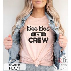 boo boo crew, nurse shirt ,funny nurse shirt, gift for nurse, school nurse, nurse halloween, er nurse, cute shirt for nu