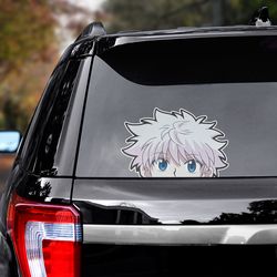 hunter x hunter sticker, hunter x hunter decal for car, anime decal, anime sticker, manga decal, killua zoldyck decal
