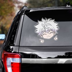 hunter x hunter sticker, hunter x hunter decal for car, killua zoldyck decal, anime sticker, manga decal, anime decal