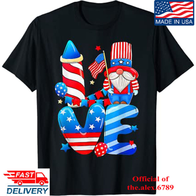 4th Of July 2023 Patriotic Gnomes Funny American Usa Gnome Independent T - shirt, Shirt For Men Women, Graphic Design