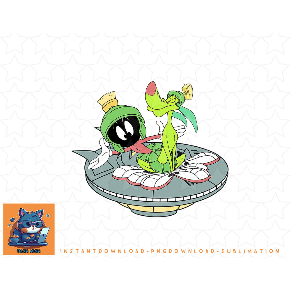 Looney Tunes Marvin The Martian & K-9 Flight png, sublimation, digital download.jpg